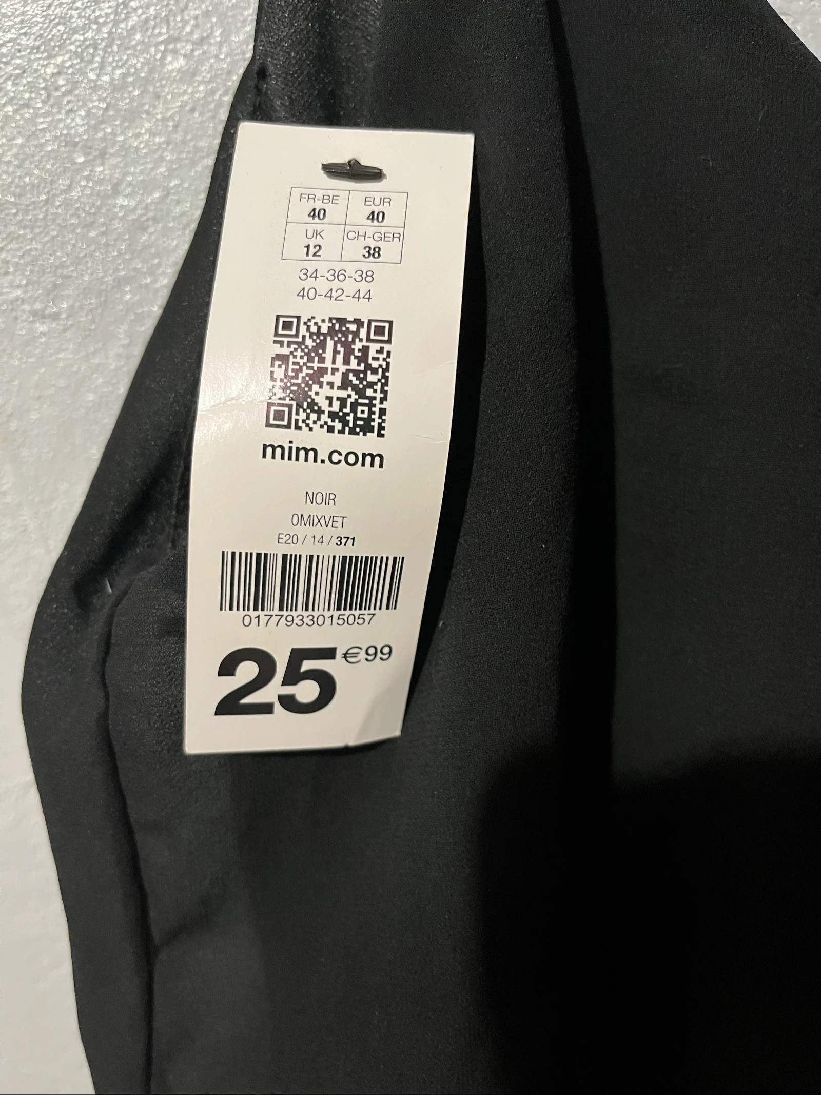 Vestido de festa preto Mim – Novo com etiqueta – Tamanho 38 – photo 3